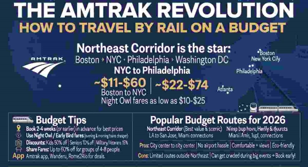 amtrak cheap usa travel rail guide