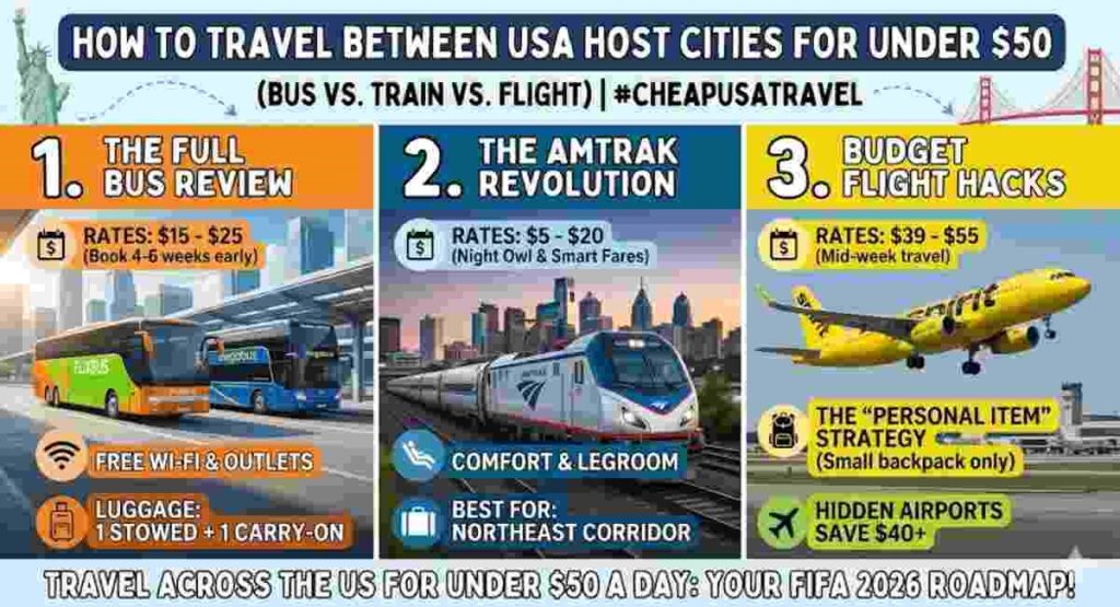 cheap usa travel bus vs train vs flight guide