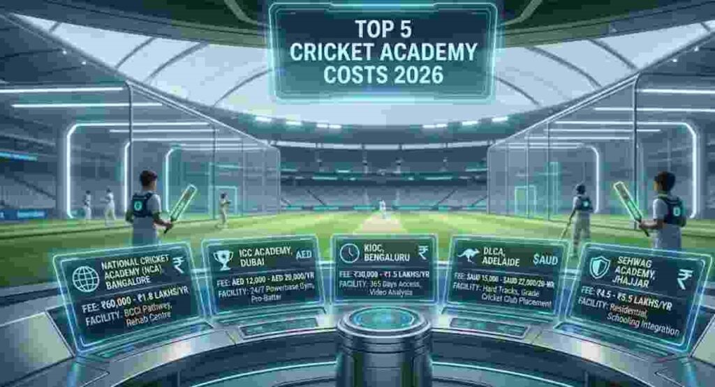 cricket academy costs