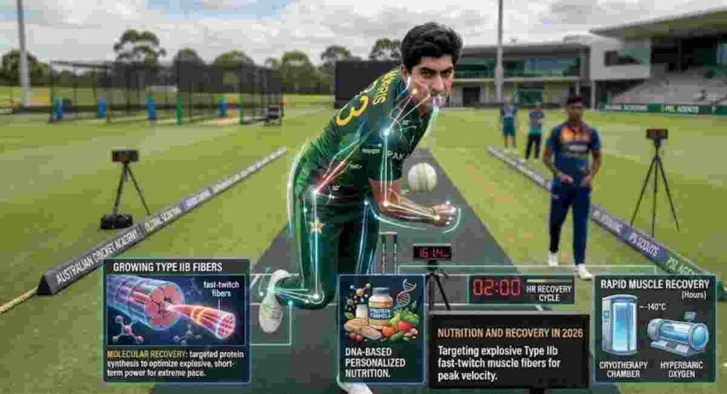 cricket fast bowler nutrition recovery 2026