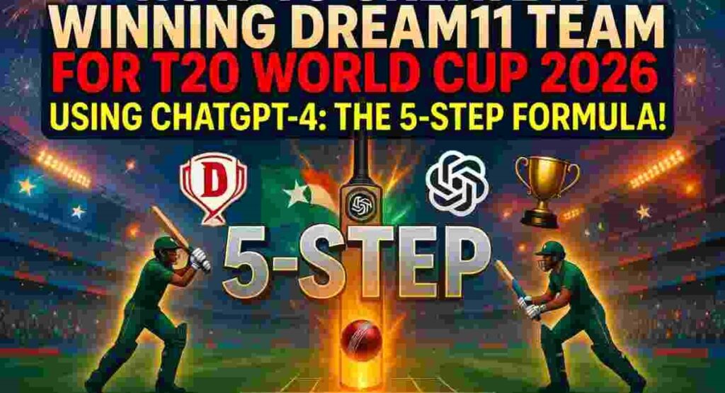 dream11 chatgpt strategy t20 world cup 2026 formula
