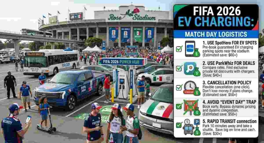 fifa 2026 ev charging match day logistics