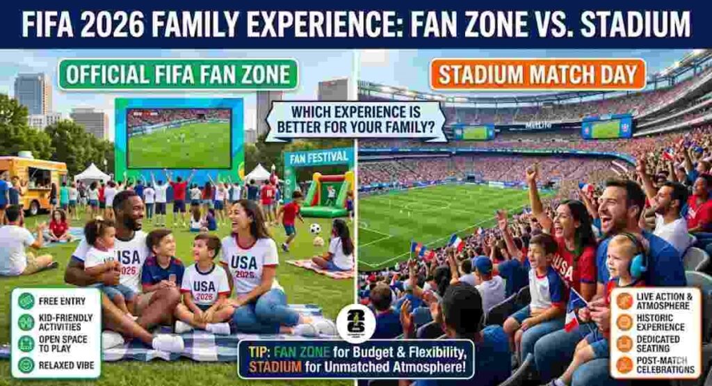 fifa 2026 family comparison fan zone vs stadium usa guide
