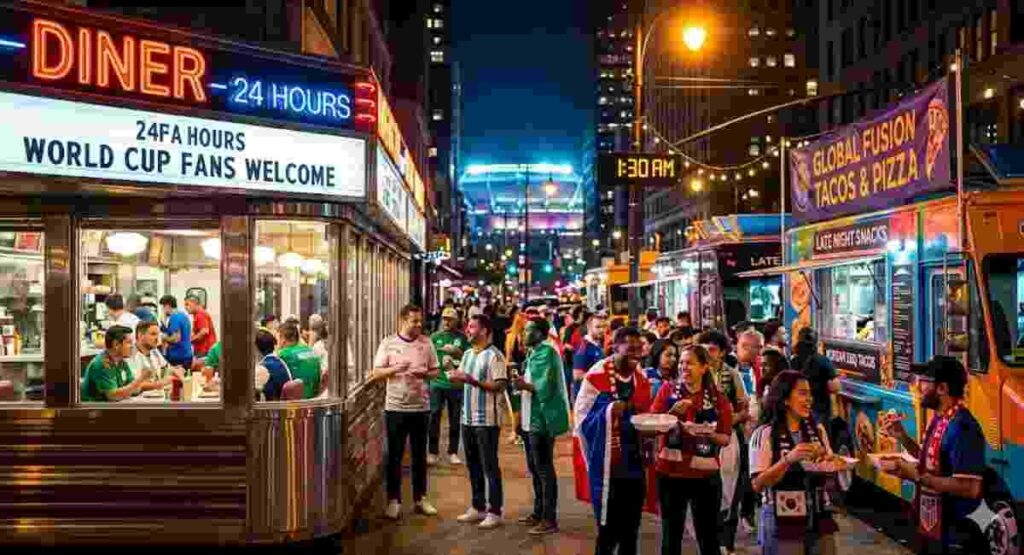 fifa 2026 foodie guide late night 24hr diner food trucks