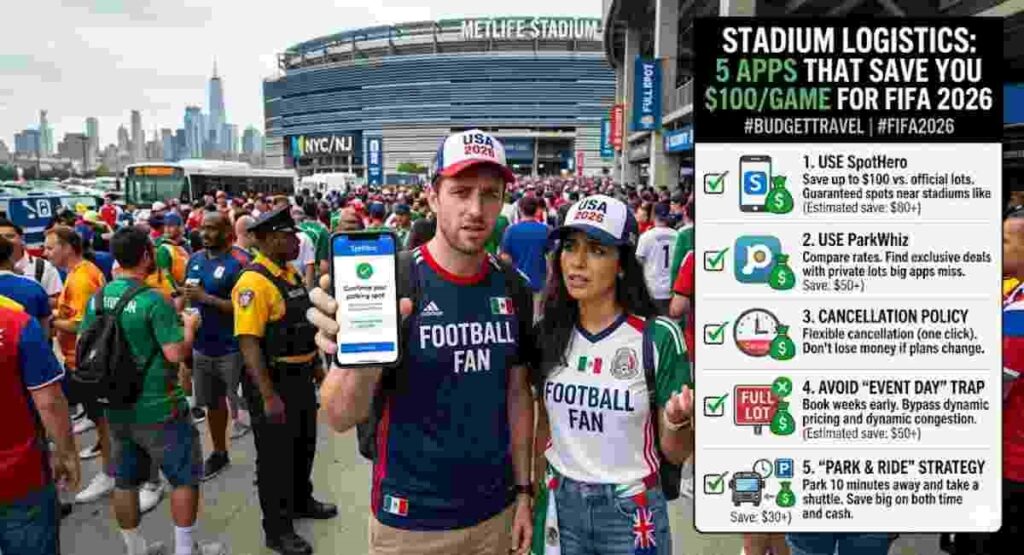 fifa 2026 parking apps save 100 guide