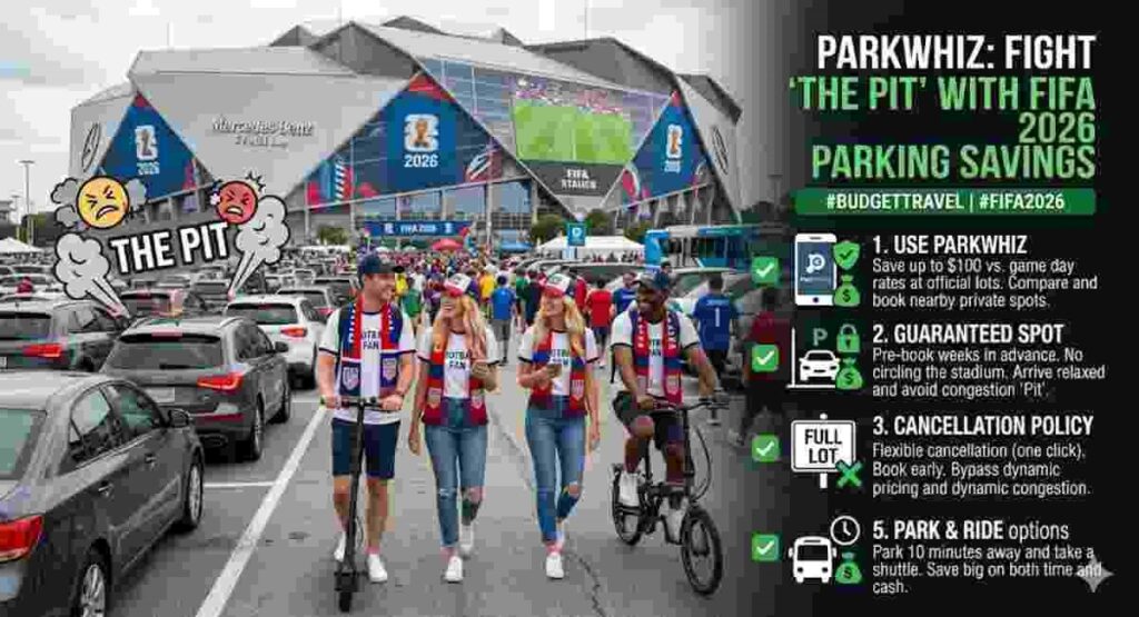 fifa 2026 parkwhiz fight the pit parking savings