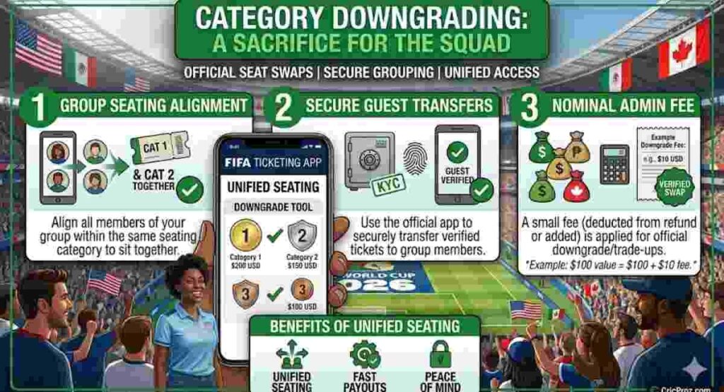 fifa 2026 ticket groups category downgrading guide