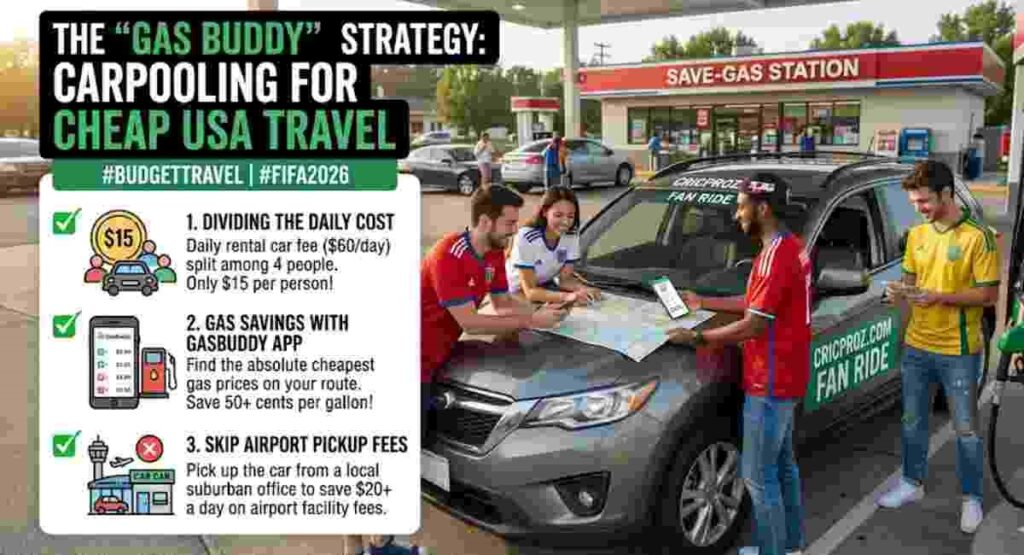 gasbuddy strategy carpooling cheap usa travel