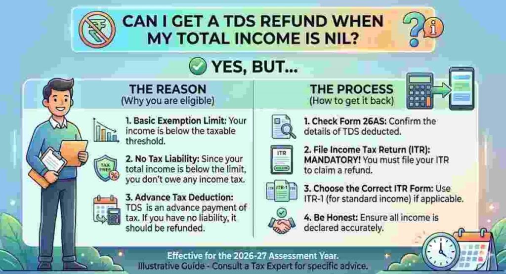 get tds refund dream11 zero income itr guide