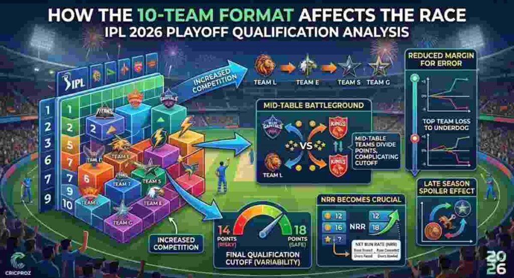 ipl 2026 10 team format playoff race
