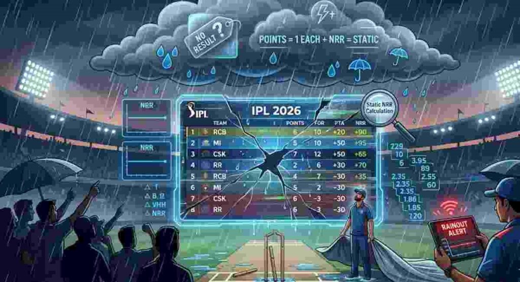 ipl 2026 points table weather watch rain impact