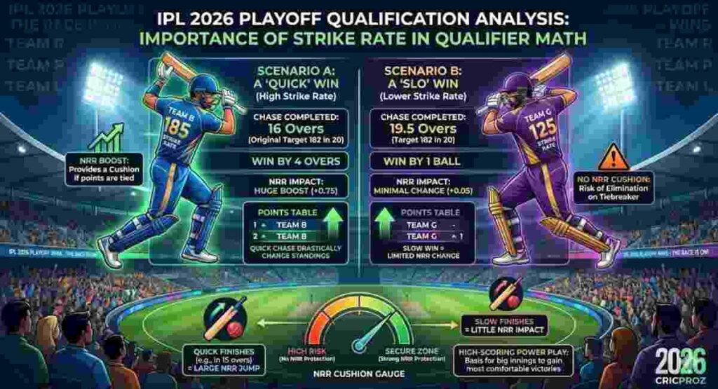 ipl 2026 strike rate impact on nrr qualifier