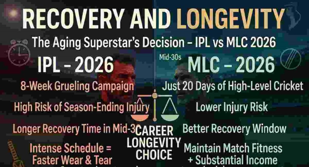 ipl vs mlc cricket recovery longevity comparison