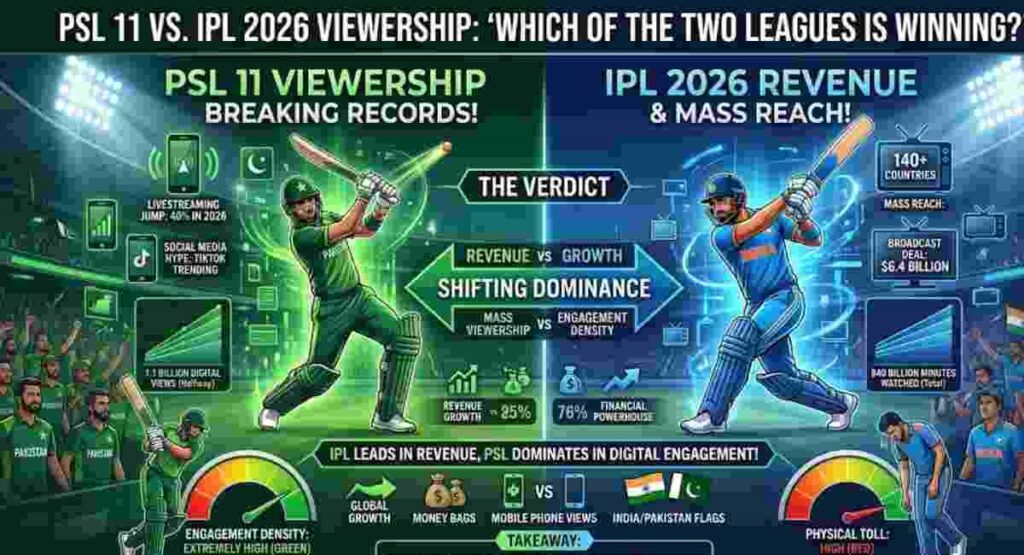 ipl vs psl 2026 viewership battle comparison