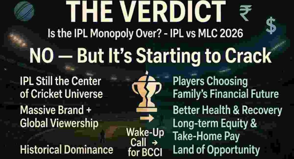 is ipl monopoly over vs mlc cricket future