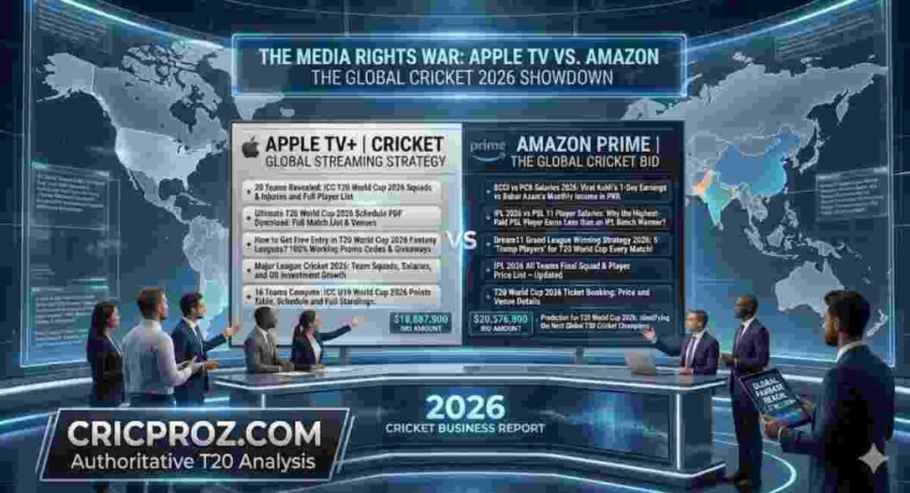 media rights war apple tv amazon cricket 2026