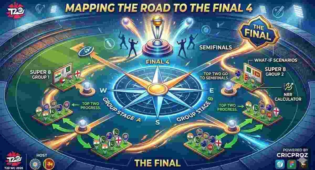 T20 Mapmachine T20 World Cup 2026 Points Table Calculator: Best Semis Tool!