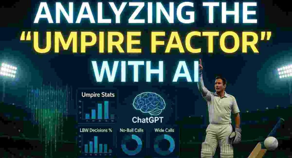 umpire factor analysis ai cricket predictions 2026