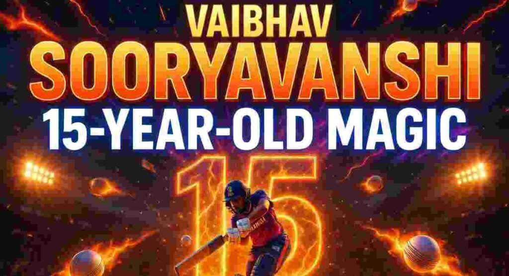 vaibhav sooryavanshi 15 year old ipl prodigy