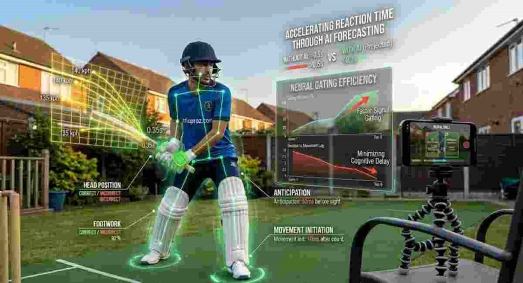 ai reaction time cricket forecasting
