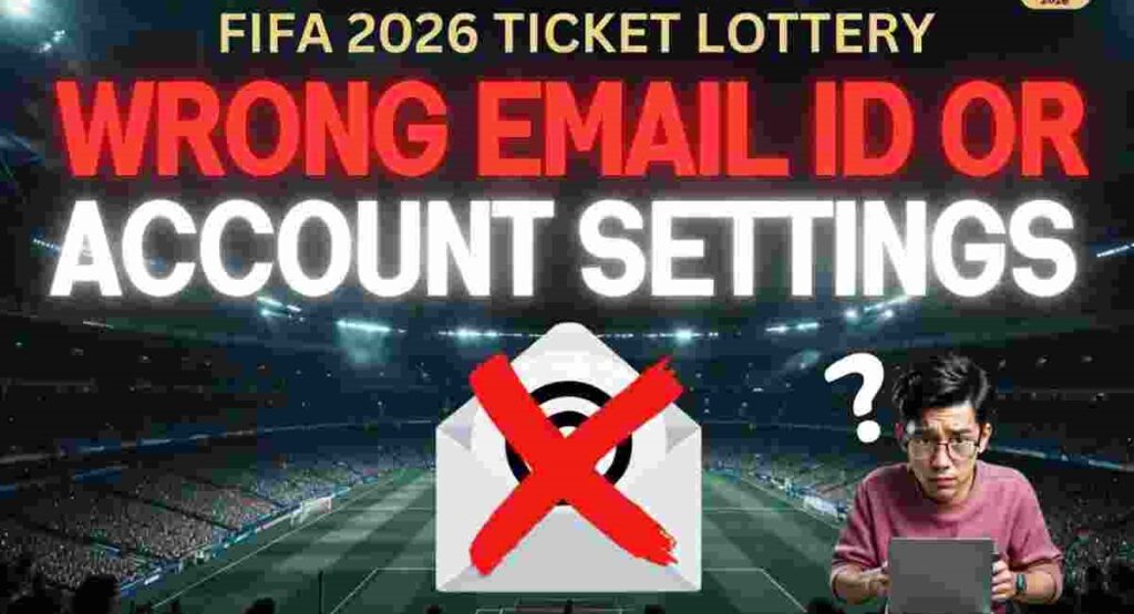 fifa 2026 ticket lottery wrong email fix