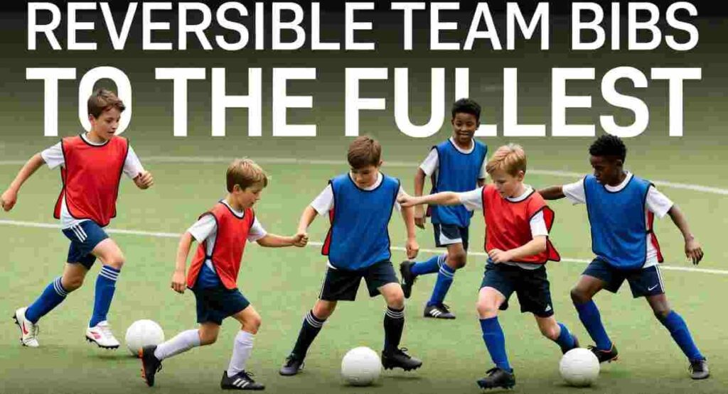 reversible football training bibs