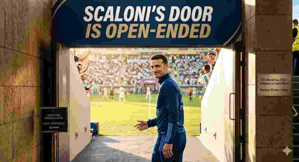 scaloni door open messi fifa 2026