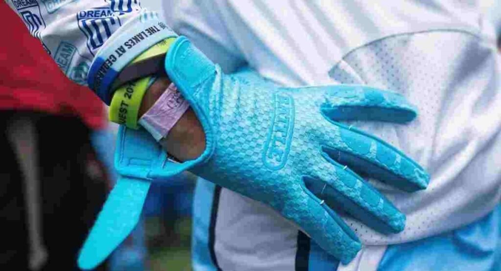 spit and wipe method how to make football gloves sticky