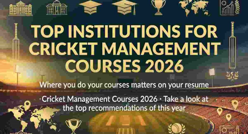 top cricket management institutions 2026