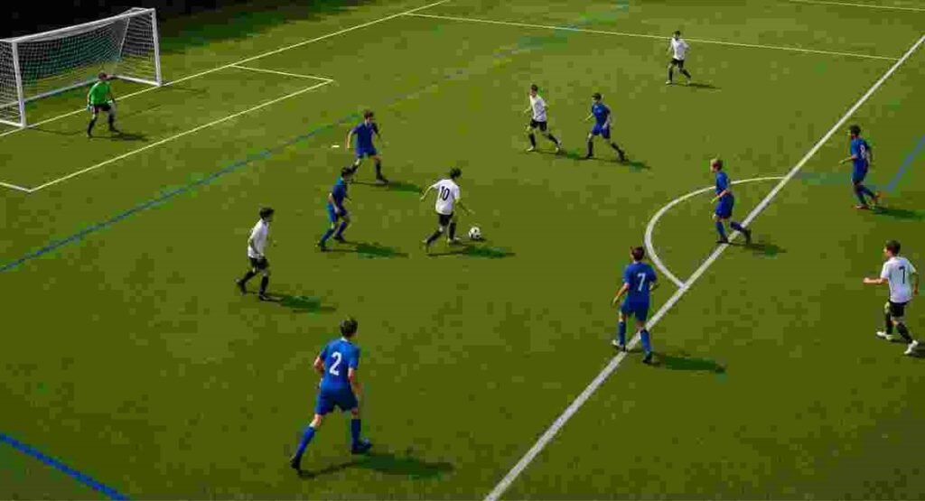 7v7 soccer field lines topography