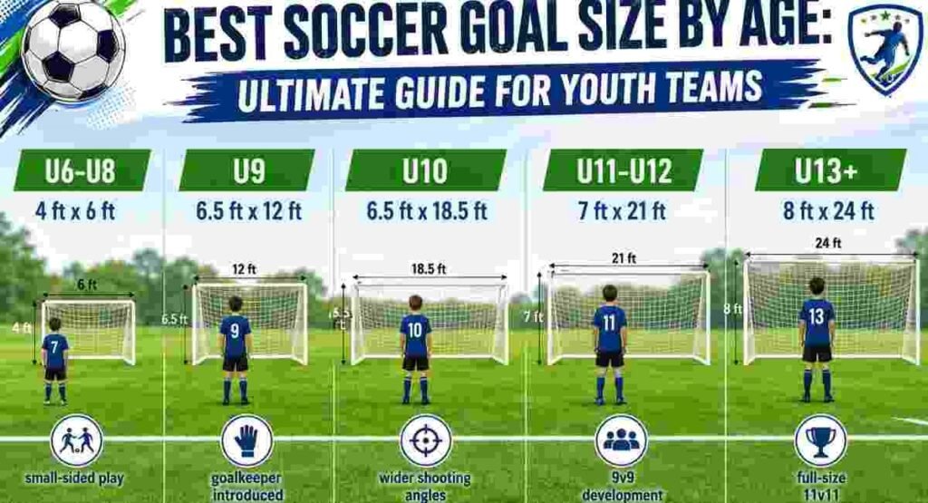 best soccer goal size by age