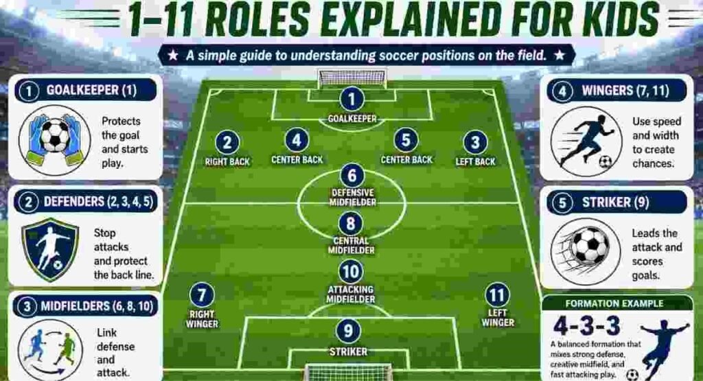 best soccer positions by number