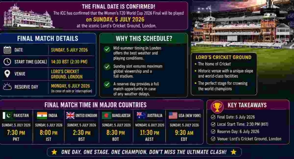 confirmed schedule match date times stage
