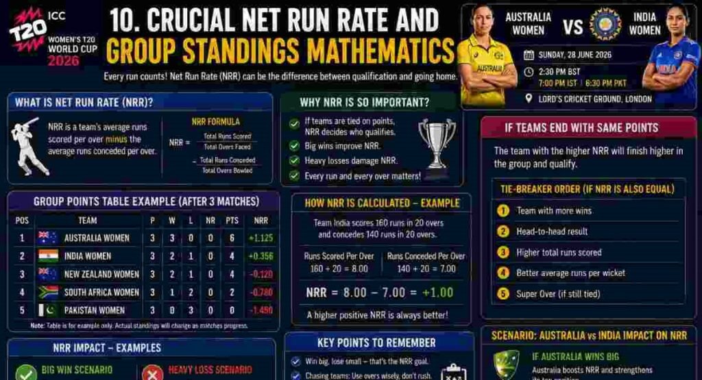 crucial net run rate group standings mathematics