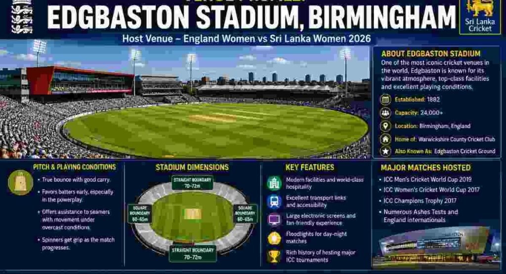 england vs sri lanka women 2026 edgbaston