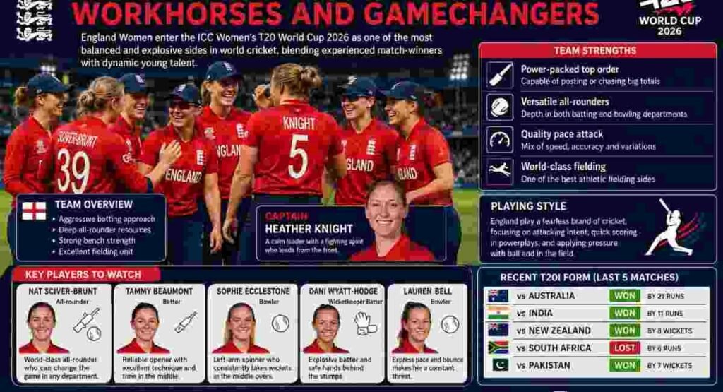 england vs sri lanka women 2026 england team