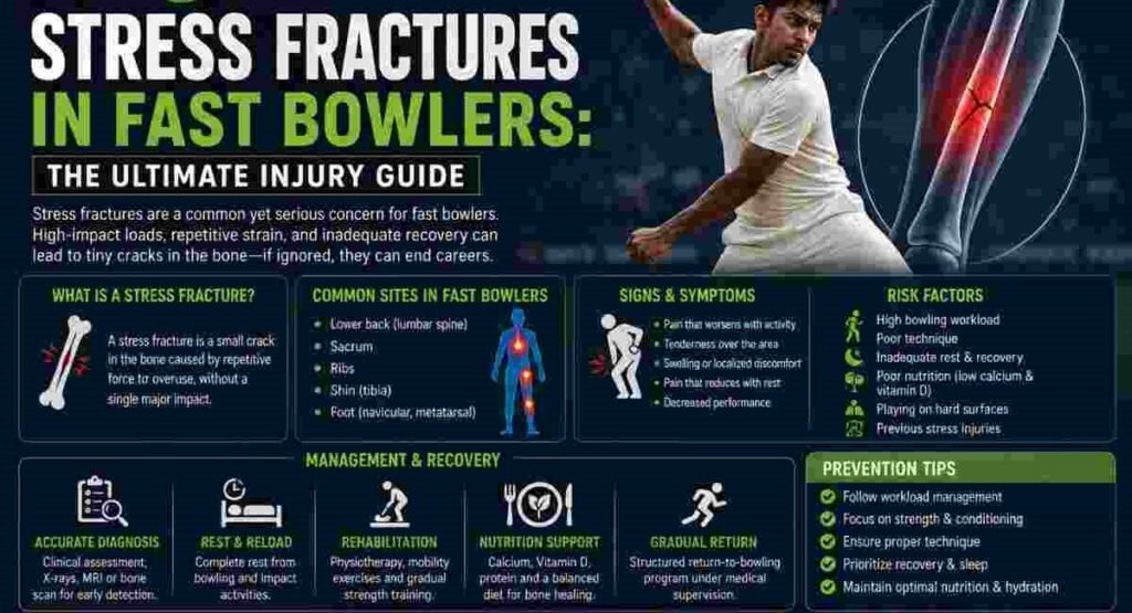 fast bowlers stress fractures