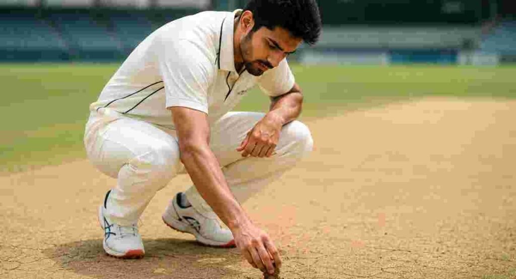 measure cricket pitch moisture without sensors