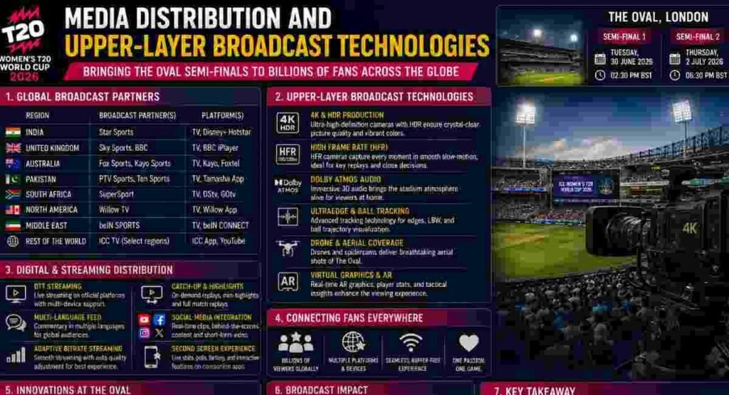 media distribution and upper layer broadcast technologies