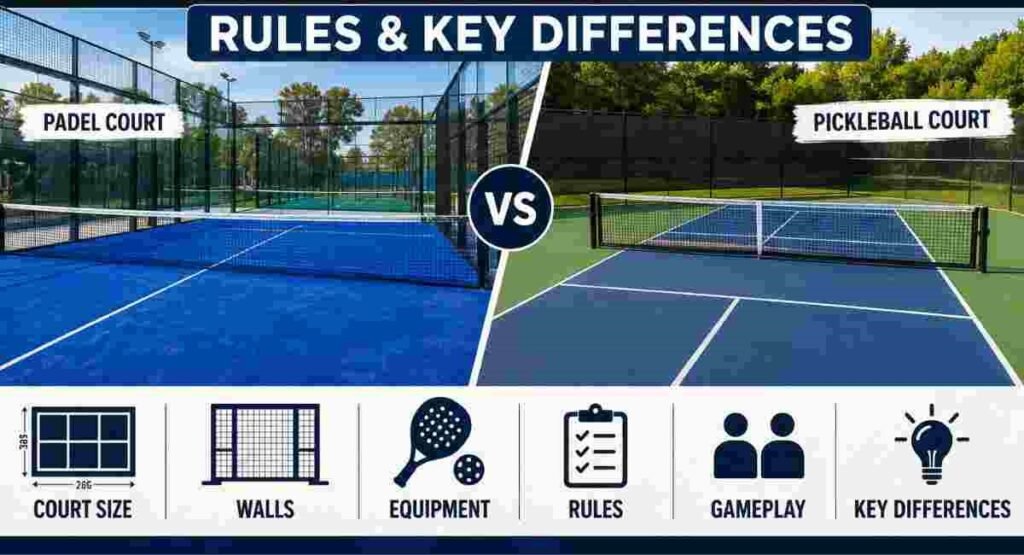 paddle on a pickleball court