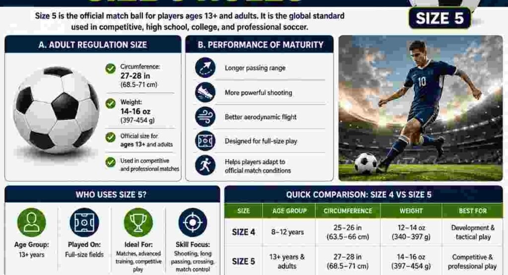 professional soccer ball size 5