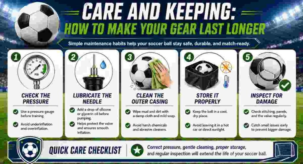 soccer ball care and maintenance