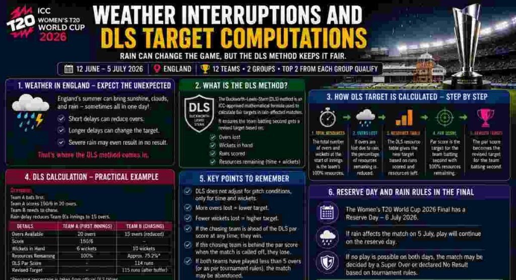 weather interruptions dls target computations